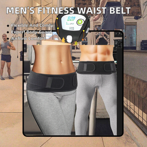 Men's Professional Protection Fitness Waist <b>Belt</b> Breathable Running Training <b>Squat</b> Abdomen Support Lumbar Disc Strain Flexible - Product Image 2