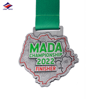 Fabricant de médailles de sport en or personnalisé Longzhiyu médaille de demi-marathon personnalisée médaille de course 5k en métal personnalisé avec ruban