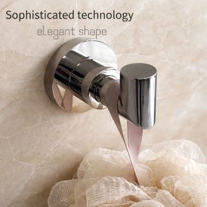 Crochet de salle de bain en acier inoxydable 304 de qualité supérieure - Finition satinée ou polie, support mural pour serviettes et peignoirs - Product Image 6