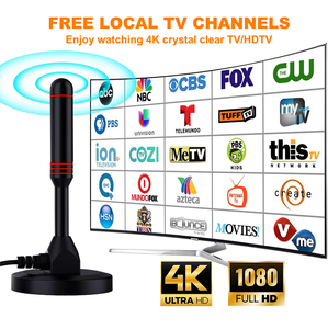 Antena de <span class=keywords><strong>TV</strong></span> <span class=keywords><strong>para</strong></span> Interiores Omni HD, Antena de <span class=keywords><strong>TV</strong></span> Gratuita <span class=keywords><strong>para</strong></span> Deportes, Ganancia de 30dBi, Largo Alcance, Material de Acero, Amplificador, Soporte de Pared, Antena <span class=keywords><strong>para</strong></span> <span class=keywords><strong>TV</strong></span> <span class=keywords><strong>Satelital</strong></span> - Product Image 2