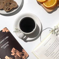 Poudre d'extrait de café de champignon reishi organique de marque privée OEM