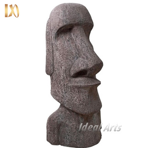 <span class=keywords><strong>Escultura</strong></span> de Moái de Granito y Mármol Tallada a Mano de la Isla de Pascua, Ideal para la Venta - Product Image 1