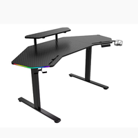 Bureau de jeu et de travail électrique ergonomique haut de gamme en bois, réglable en hauteur, pour la maison et le bureau