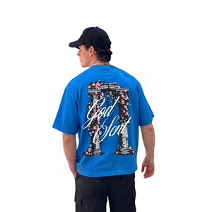 T-shirts imprimés pour hommes en coton biologique 100% de qualité supérieure, coupe oversize, style streetwear, vente en gros sur mesure - Product Image 6
