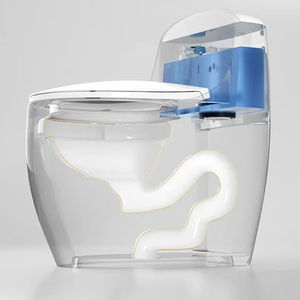 Nuevo Inodoro de Cerámica con Sifón, Colorido, Sanitario, para Baño, de Una Pieza - Product Image 2