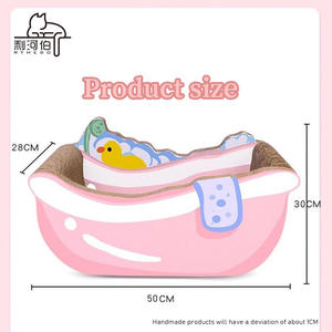Tiragraffi per <span class=keywords><strong>Gatti</strong></span> in Cartone Ondulato Ecologico a Forma di Vasca da Bagno, Moderno, Grande, Lussuoso e Classico, ad Alta Densità, OEM - Product Image 4