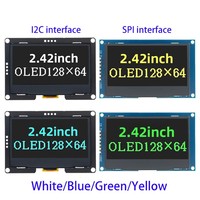AITEWIN ROBOT 242 Inch OLED Screen White Blue Yellow Green 128x64 Display Module IIC I2C SPI Serial for C51 SPD0301