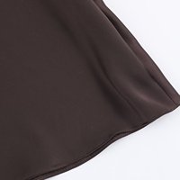 KAR&OT ZA Nouvelle Collection Hiver 2025 : Robe Courte à Col Montant et Manches Longues Amples avec Détail Plissé et Accessoires Écharpe en Satin 9736332