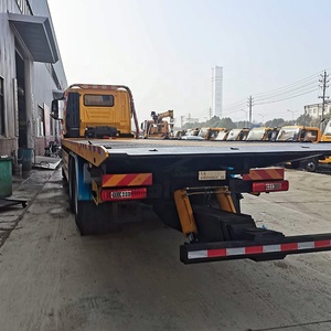 Camion de dépannage Shacman à plateau plat, petit diesel, conduite à gauche, 4x2, pour le transport de voitures et le sauvetage routier - Product Image 1