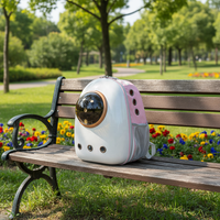 Sac à dos de transport pour animaux de compagnie, grande capacité, pour chats et chiens, voyage en plein air, transparent, respirant, pliable, approuvé par les compagnies aériennes, capsule spatiale