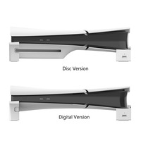 Support horizontal plat avec 4 ports USB, adaptateur séparateur, concentrateur blanc ABS pour console numérique et disque mince