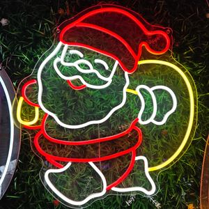IPixel OEM/ODM Service <span class=keywords><strong>Feliz</strong></span> <span class=keywords><strong>Navidad</strong></span> LED <span class=keywords><strong>Neon</strong></span> Light Sign Custom Santa Claus Led <span class=keywords><strong>Neon</strong></span> Light Sign para la decoración de la pared del hogar - Product Image 4