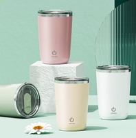 Mug à café auto-mélangeur électrique 350 ml avec logo personnalisé, tasse mélangeuse électrique, gobelet isotherme en acier inoxydable étanche avec mélangeur