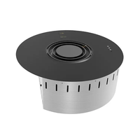 Cheminée électrique intelligente à bioéthanol avec télécommande, brûleur à flamme réelle, thermostat réglable, protection contre la surchauffe
