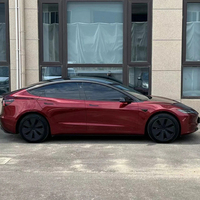 Film de protection de peinture Wrapmaster 7,5 mil en TPU, couleur rouge sang de dragon métallique liquide brillant, pour covering automobile, installation à l'état humide