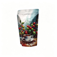 Sachet Doypack refermable 250g en BOPP/PET/PE avec valve de dégazage unidirectionnelle pour emballage de café