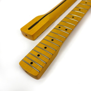 Mástil de Guitarra ST de Arce Canadiense de una Pieza, Estilo Vintage, 21 Trastes, Orificio de Afinación de 8 mm, Acabado Nitro Satinado - Product Image 3