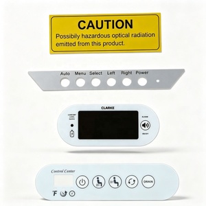 Étiquettes adhésives imperméables résistantes aux rayures, imprimées en sérigraphie, en polycarbonate, polyester, PET, PC, autocollants graphiques en plastique, sur mesure OEM - Product Image 1