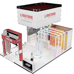 (53)Expo 2023 LINGTONG Aluminum Personalized Customized Booth With Special Design For Exhibition,Display And Trade Show.