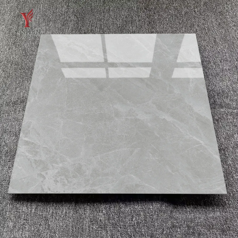 Hot Sale 1000x1000mm Glossy Porcelanto Ceramic Tile Standard White Marble Porcelain for Interior Floor Includes Borders