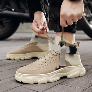 Vente chaude Bottes de randonnée de football pour hommes Bottes de cheville de sécurité confortables les plus populaires avec plate-forme de talon - Product Image 2