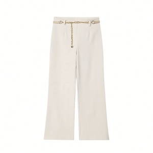 Pantaloni Donna 2026 Nuova Moda IT con Cintura a Catena fino alle Caviglie, Pantaloni Vintage a Vita Alta Femminili Mujer - Product Image 2