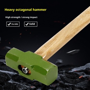 เครื่องมือทุบผนังค้อนขนาดใหญ่พร้อมที่จับ<span class=keywords><strong>ค้อน</strong></span>แปดเหลี่ยม<span class=keywords><strong>ด้าม</strong></span>ไม้ค้อนแข็ง - Product Image 4