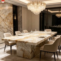 Grande dalle de quartzite Roma Impression blanc doré moderne pour plan de travail de cuisine, mur de chambre, salon, sol, escalier, table à manger
