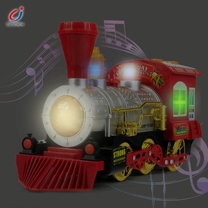 Quà Tặng Giáng Sinh Mùa Hè Nhựa Ngoài Trời Chạy Bằng Pin Phổ Thông Mô Hình Cổ Điển Bong Bóng Đồ Chơi Tàu Hỏa - Product Image 4