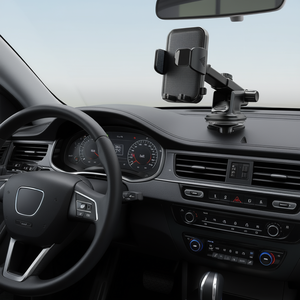 Support de téléphone universel pour pare-brise C055 à fixation sécurisée et réglable, support rotatif en plastique - Product Image 2