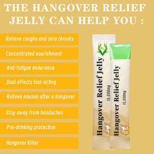 Gelée anti-gueule de bois pour adultes en marque privée, avant et après l'alcool, gelée de fruits en bâtonnets, aide à la métabolisation de l'alcool, foie - Product Image 4