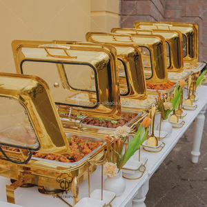 Peralatan pemegang katering & hangat, piring prasmanan restoran besi anti karat, penghangat makanan untuk katering & pemanasan - Product Image 3