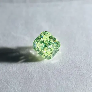Sgarit lỏng kim cương đồ trang sức 0.31ct gia chứng nhận SI2 ưa thích màu vàng màu xanh lá cây kim cương đệm cắt rất mạnh màu xanh lá cây kim cương thực sự