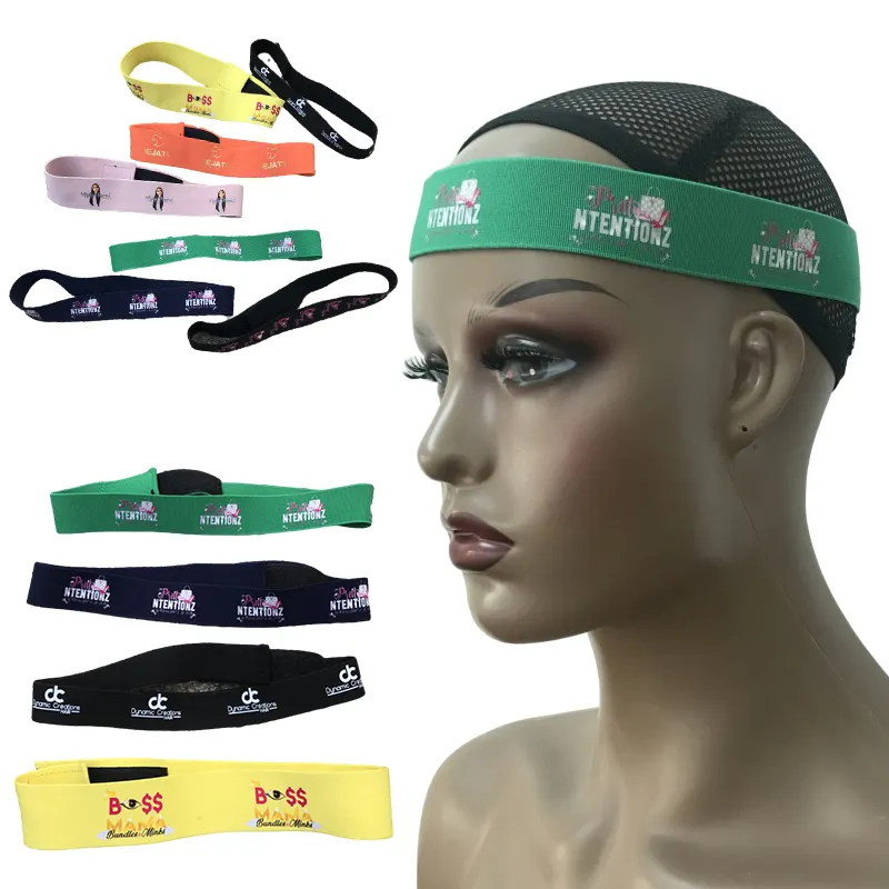 Wig Bands Wholesale Custom LOGO Adjustable Elastic Melt Wig Lace Band With Your Logo