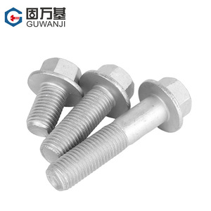 Pernos hexagonales con brida Guwanji M10 M12 M14 M16 M20 Grado 10.9 de acero al carbono Dacromet para construcción - Product Image 4