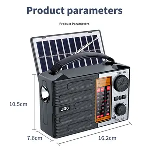 <span class=keywords><strong>Radio</strong></span> <span class=keywords><strong>de</strong></span> Banda Completa <span class=keywords><strong>de</strong></span> Alta Gama con Energía Solar para Búsqueda Automática <span class=keywords><strong>de</strong></span> Estaciones, Pantalla Digital, Uso en Exteriores - Comercio Exterior - Product Image 2