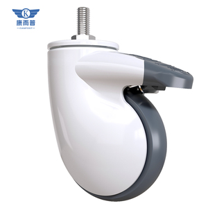 Rueda universal de alta calidad, suministro de fábrica al por mayor, muebles médicos estándar, rueda de plástico <span class=keywords><strong>TPR</strong></span>, rueda de 3/4/5 pulgadas - Product Image 5