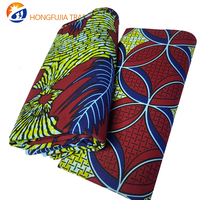 Kain Organza Berat Sedang Motif Ankara Afrika Polos untuk Anak Perempuan, Pesanan Pabrik, 100% Katun Benang Carded, Pola Batik Tenun