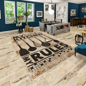 Hot Popular Custom Anti-Slip Dirt-proof <b>Kitchen</b> Rug Washable Rubber Backed Medium Thickness Polyester Carpet Machine Made for - Product Image 2