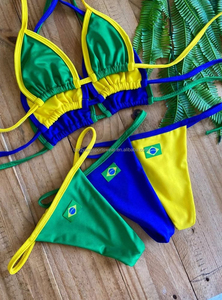 Maillot <span class=keywords><strong>de</strong></span> <span class=keywords><strong>bain</strong></span> pour femmes 2025 LOGO personnalisé Fitness Sexy maillot <span class=keywords><strong>de</strong></span> <span class=keywords><strong>bain</strong></span> 3 pièces ensemble Micro Mini Bikini bébé t-<span class=keywords><strong>shirt</strong></span> luxe maillots <span class=keywords><strong>de</strong></span> <span class=keywords><strong>bain</strong></span> ensemble - Product Image 6