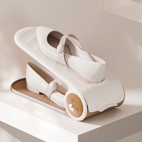 Étagère à chaussures pliable à double étage en plastique Riyue Xingchen avec niveaux réglables pour la maison, le dortoir, le salon