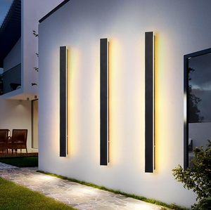 Aluminum Square Acrylic Outdoor Solar LED <b>Wall</b> <b>Sconce</b> Light IP65 Waterproof Energy Saving Modern Design for Garden & Porch - Product Image 5