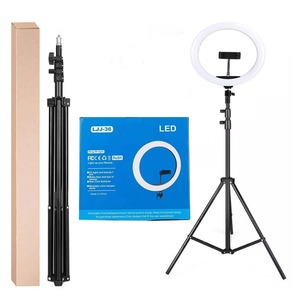 Luz para viLED Live Broadcast Ring Light Makeup Live Selfie 2,1 MTripod Stand Soporte para teléfono 14 pulgadas Multi Size Luz fotográfica - Product Image 1