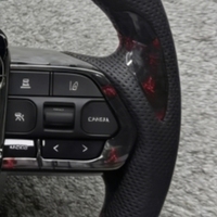 Palettes de changement de vitesse en fibre de carbone véritable forgée rouge, compatibles avec Toyota Corolla, Fortuner, Land Cruiser LC70, Hilux, Camry