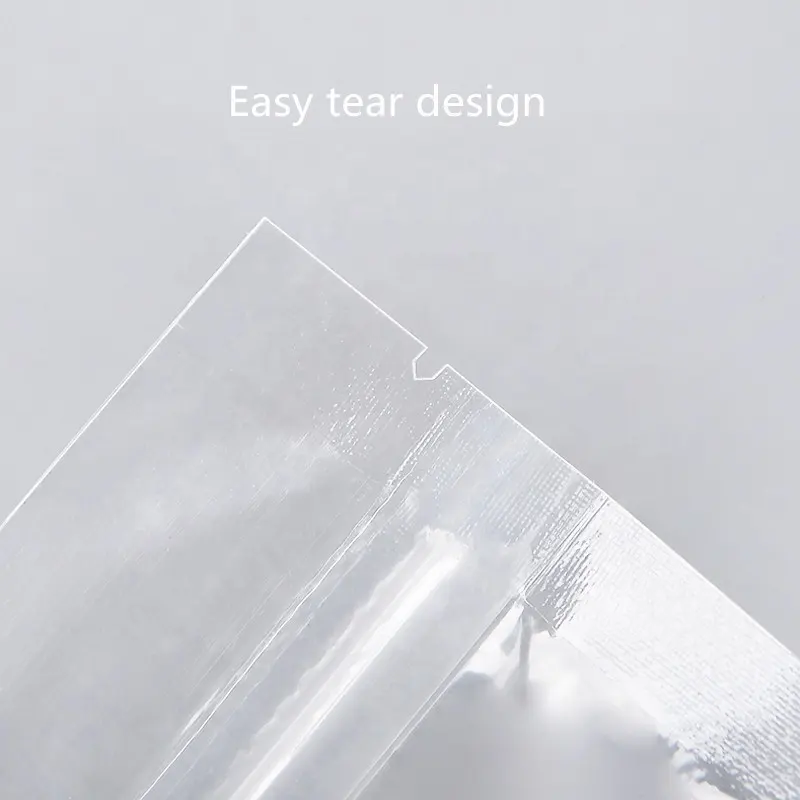 Ziplock saco transparente para alimentos, saco transparente de plástico com zíper para zíper