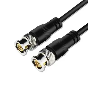 OEM Gold plated BNC male to male camera surveillance video HD coaxial cable Q9 patch cable