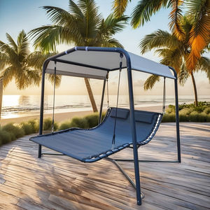 <span class=keywords><strong>YOHO</strong></span> เก้าอี้ชิงช้า2คน, เก้าอี้แกว่งเดย์เบดเหล็กพร้อมหลังคาสำหรับกลางแจ้งสำหรับสวนโรงแรมหรือลาน - Product Image 1