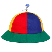 Sombreros de Pescador Unisex Multicolor con Diseño de Hélice, Gorras Casuales para Exteriores, Sombrero para el Sol
