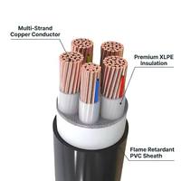 Cable de Energía Industrial de 5 Núcleos, PVC XLPE, Cobre, para Construcción Ferroviaria