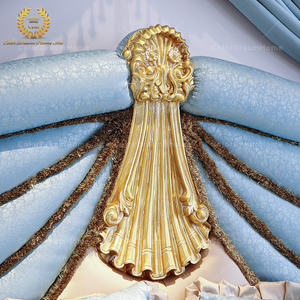 Ensemble <span class=keywords><strong>de</strong></span> meubles <span class=keywords><strong>de</strong></span> chambre à coucher <span class=keywords><strong>de</strong></span> luxe, design bleu <span class=keywords><strong>ciel</strong></span>, <span class=keywords><strong>lit</strong></span> <span class=keywords><strong>de</strong></span> <span class=keywords><strong>princesse</strong></span>, taille Queen, meubles <span class=keywords><strong>de</strong></span> chambre à coucher en bois sculpté royal - Product Image 5